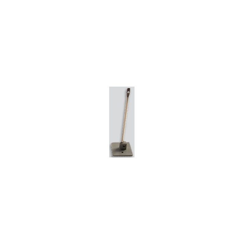 Tige 125mm avec base à coller ou visser plastique