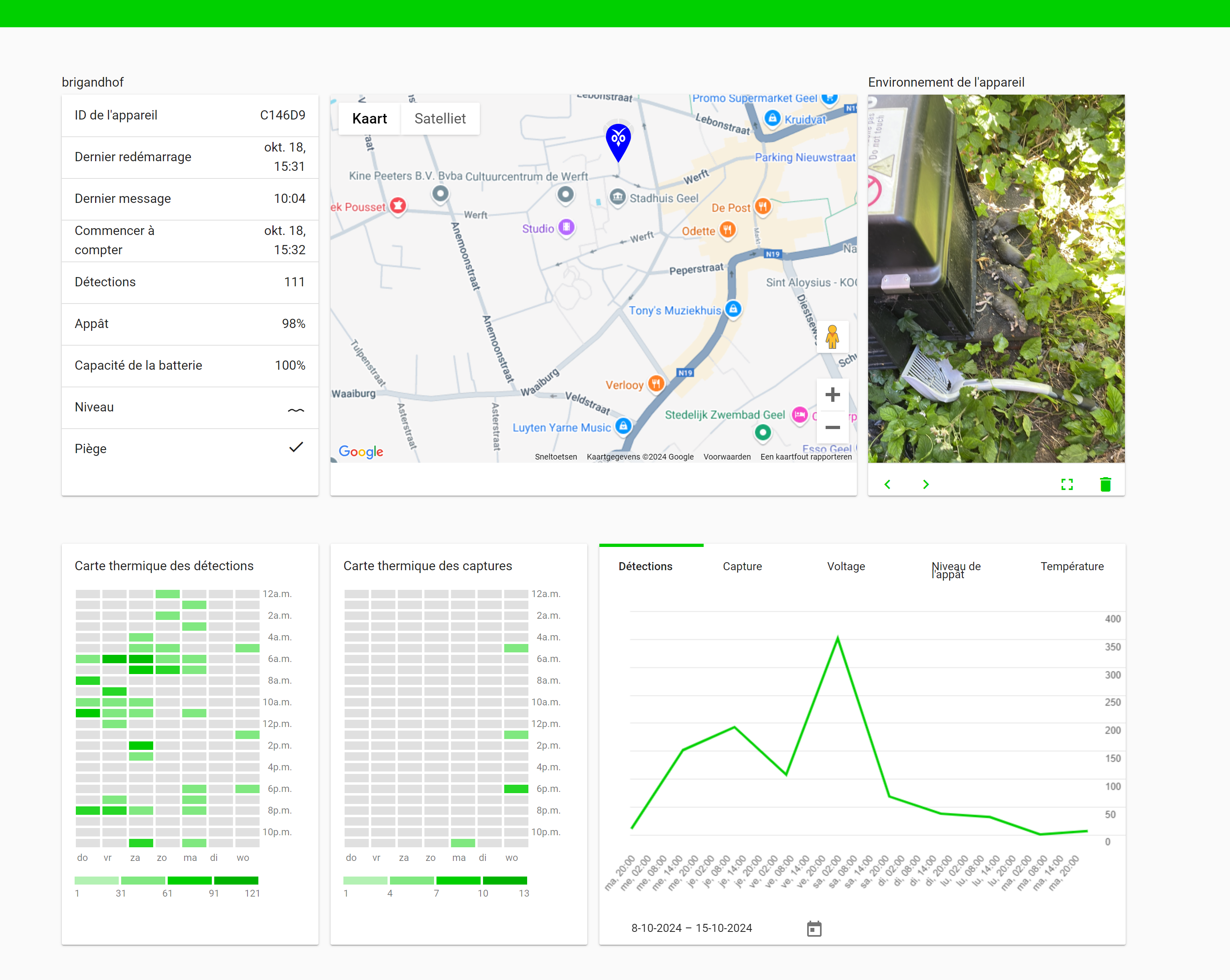 Application Strygoo piège rat connecté